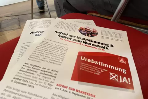 Die Gewerkschaft IG Metall hatte für ein Ja zum Streik geworben. 