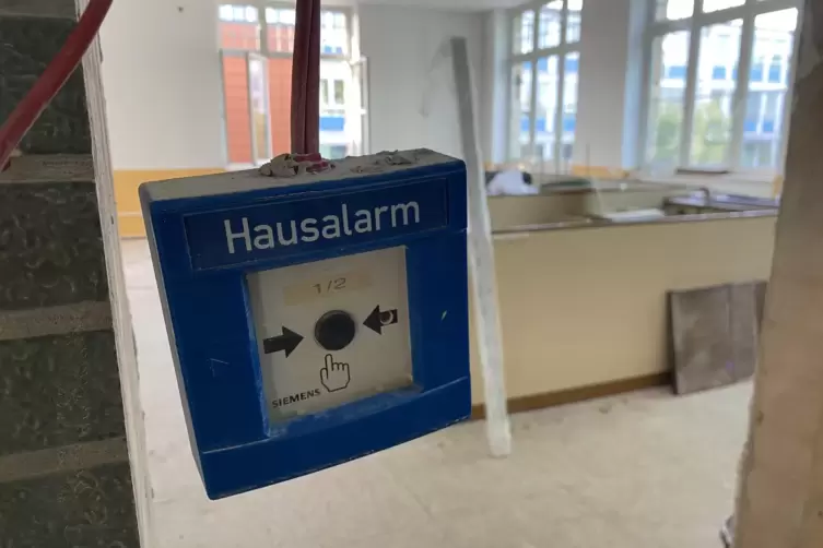 In der ersten Schulwoche war im Altbau noch nicht alles fertig.