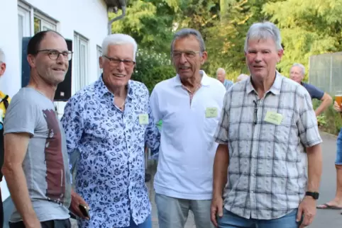 Kurze Pause: Stefan Frick vom RV Kandel, Willi Schüller, Rudi Birkmeyer und Wolfgang Moster (von links). 