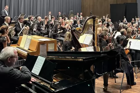 Die Staatsphilharmonie im Ludwigshafener Pfalzbau. 