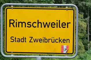 In Rimschweiler ist eine Baustelle angekündigt.