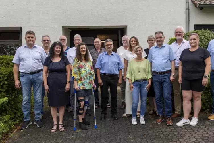 Der neue Steinborner Ortsbeirat: Jens Schlundt (FWG), Ingo Brunner (CDU), Renate Unkelbach (CDU), Reiner Unkelbach (CDU), Jörg B