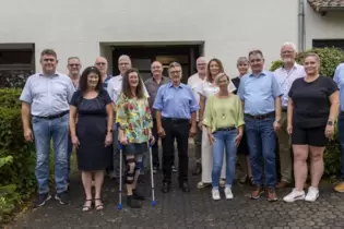 Der neue Steinborner Ortsbeirat: Jens Schlundt (FWG), Ingo Brunner (CDU), Renate Unkelbach (CDU), Reiner Unkelbach (CDU), Jörg B