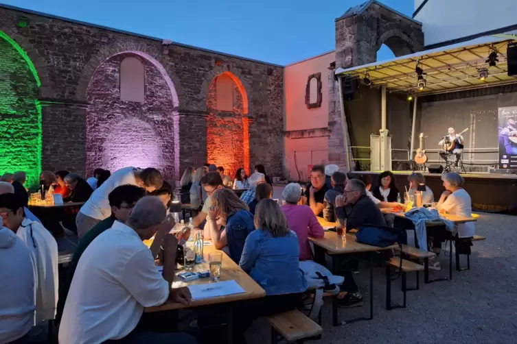 Ein Pub-Quiz funktioniert auch ohne Pub, Erkenbertruine und Ben Eadair auf der Bühne sei Dank. 