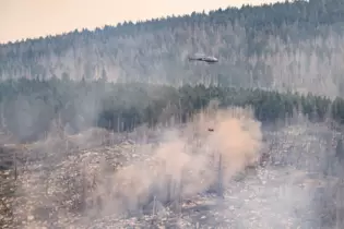 Großbrand am Brocken im Harz