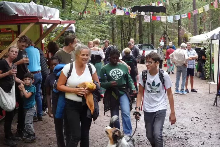 Von vielen Besuchern als schönste Station der Strecke gelobt: der Hexenkessel am Platz der Bewegung auf dem Waldlehrpfad. 