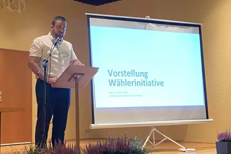 Christoph Schneider will Bürgermeister der Verbandsgemeinde Kusel-Altenglan werden. Am Montagabend stellte er seine Wählerinitia