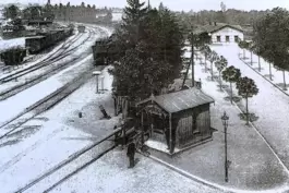 Der Westbahnhof auf einer 120 jahre alten Aufnahme. 