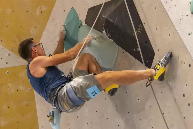 Platz sechs erklommen: Johannes Lau vom Deutschen Alpenverein Frankenthal.