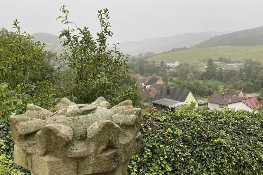 Blick über das Lautertal vom Friedhof aus.