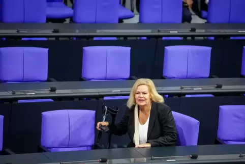 Bundesinnenministerin Nancy Faeser (SPD)