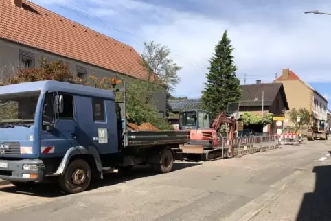 Der letzte Bauabschnitt in der Herschberger Hauptstraße leitet das baldige Ende der rund dreijährigen Dauerbaustelle im gesamten