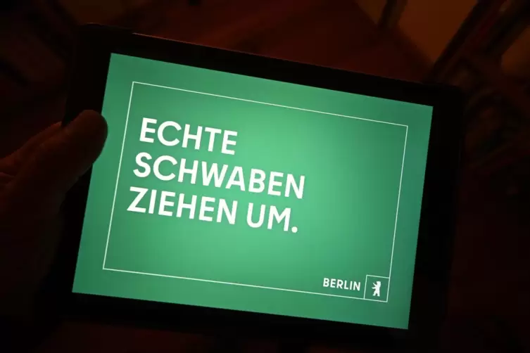 "Echte Schwaben ziehen um" - Berliner Image-Kampagne