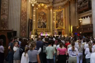 Die Kunst in den Kirchen hat die Teilnemer der Rom-Wallfahrt sehr beeindruckt.