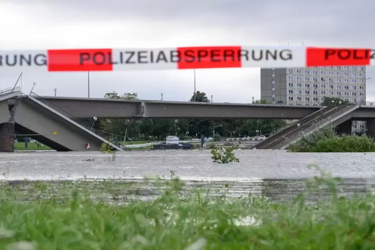 Erwartetes Hochwasser in Sachsen - Dresden