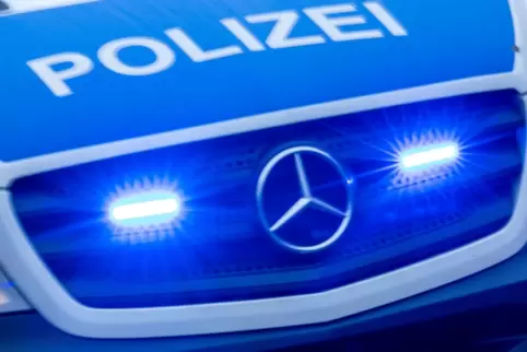 Polizeieinsatz mit Blaulicht