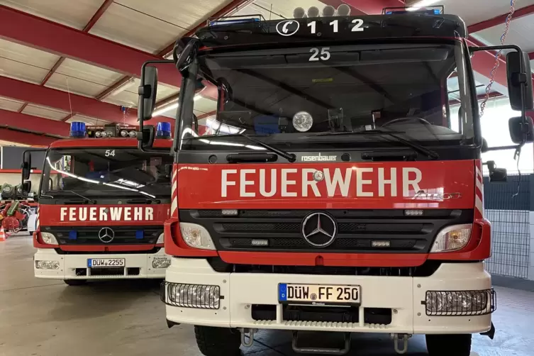 Musste am Montagvormittag auf die Autobahn: die Grünstadter Feuerwehr. 