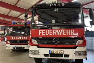 Musste am Montagvormittag auf die Autobahn: die Grünstadter Feuerwehr.