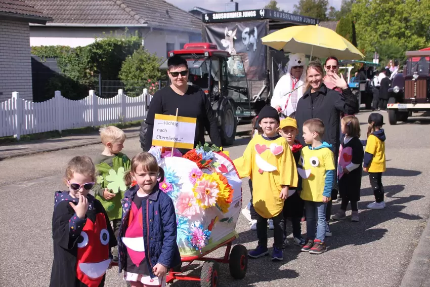 »Süchtig«: Kita-Gruppe aus Sausenheim.