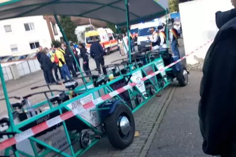 Für das Fahrradmobil war es wohl die letzte Fahrt.