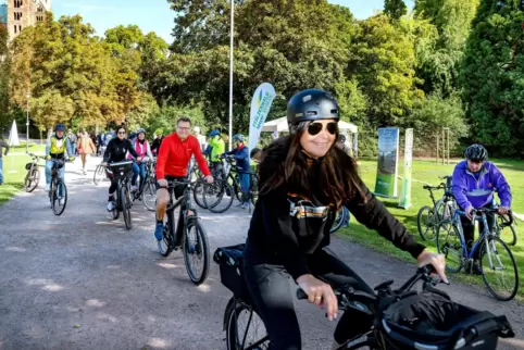 Start frei: Auf geht’s zur gemütlichen Fahrradtour in die Umgebung von Speyer. 