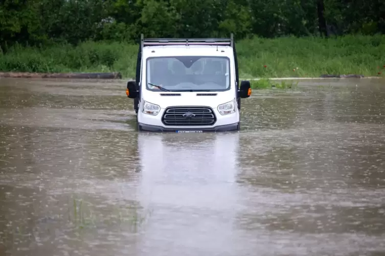 Hochwasser in Bayern - Aichach