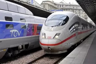 Zum Pariser Ostbahnhof (Gare de l’Est) fahren seit 2007 ICE von Frankfurt. Einen ICE aus Berlin gibt es aber bisher nicht.