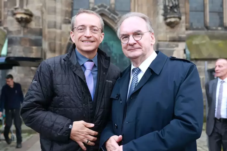 Pat Gelsinger und Reiner Haseloff