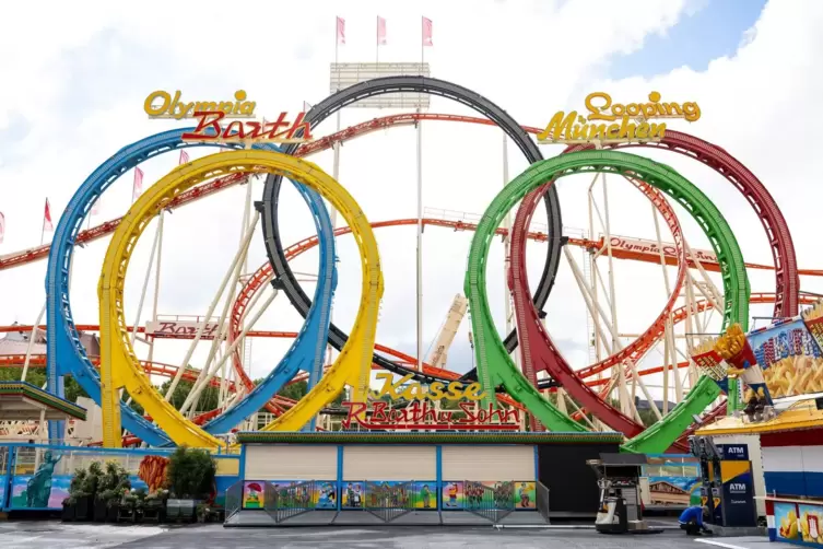 Aufbau Oktoberfest München