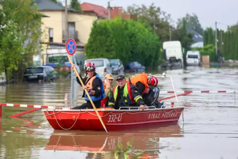 Starkregen hat unter anderem in Polen zu Überschwemmungen geführt. 