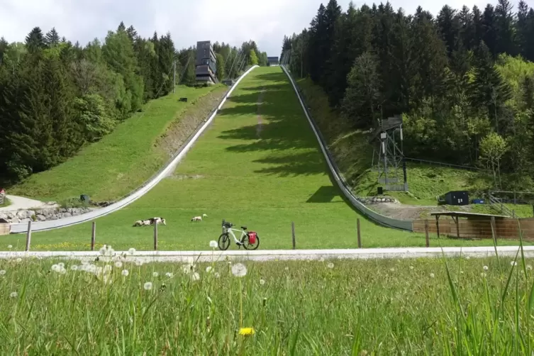 Die Skisprungschanze am Kulm