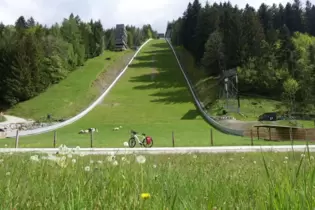 Die Skisprungschanze am Kulm