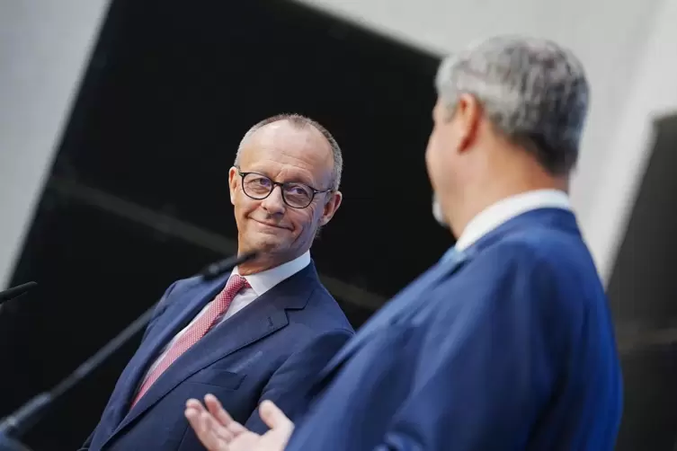 Pressekonferenz zu Kanzlerkandidatur-Frage der Union