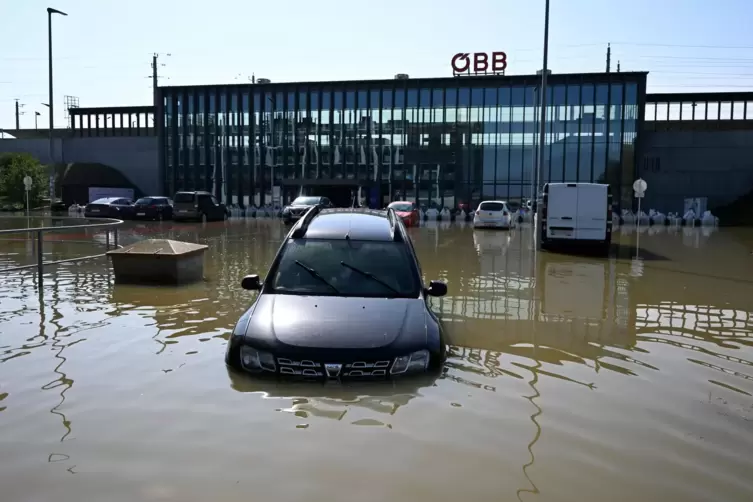 Ein Bahnhof in Niederösterreich. 