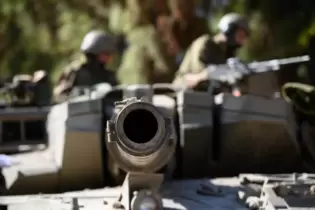 Israelische Soldaten sichern im Norden die Grenze zum Libanon.