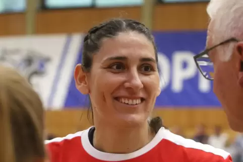 Torfrau Nina Kolundzic freut sie sich aufs erste TSG-Heimspiel.