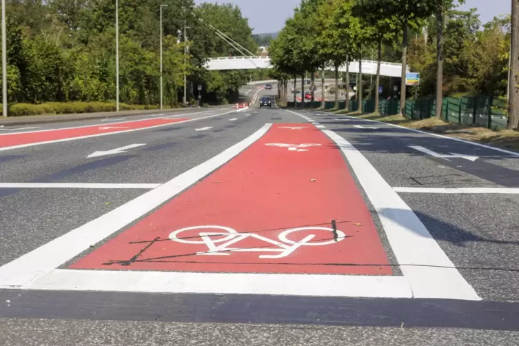 „Auf diesen 500 Metern in der Trippstadter Straße kann man Radfahren genießen“, sagt Wilko Manz. 