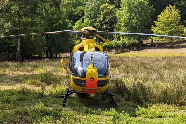 Der 49-Jährige wurde von einem Rettungshubschrauber ins Krankenhaus gebracht. 