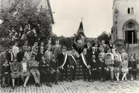 Der Maßweiler Kirchenchor im Jahr 1929 – 65 Jahre nach der Gründung. 