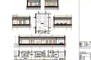 Plan Mensa Westheim der PIA Architekten aus Karlsruhe.