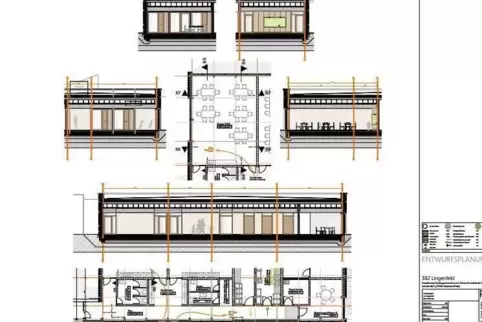 Plan Mensa Westheim der PIA Architekten aus Karlsruhe. 