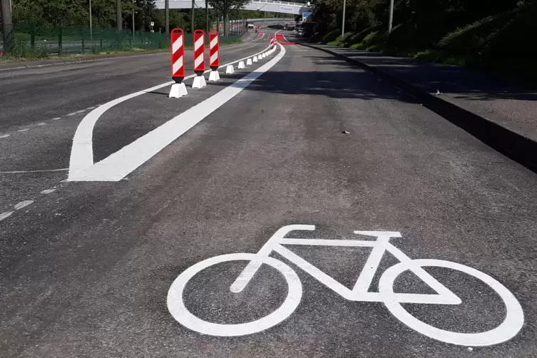 An viel und schnell befahrenen Straßen wünschen sich Radfahrer separate Wege. Zwischen Kleinniedesheim und Heuchelheim soll eine