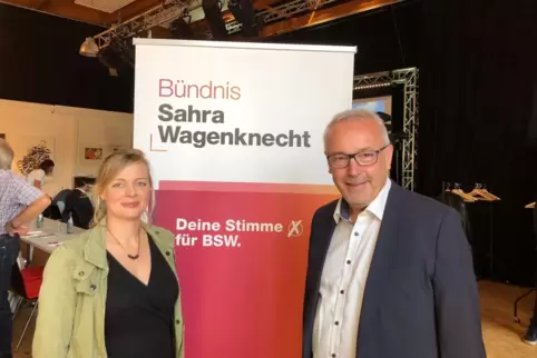 Sina Listmann und Alexander Ulrich führen als Duo den neuen BSW-Landesverband von Rheinland-Pfalz. 