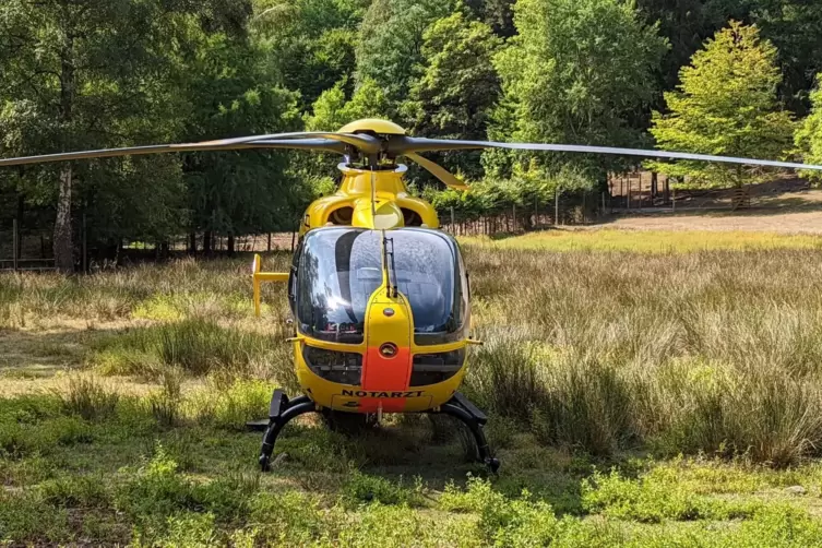 Einer der Kletterer wurde mit dem Rettungshubschrauber ins Krankenhaus gebracht. 