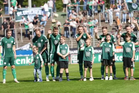 Mit dem FC Homburg im Waldstadion. 