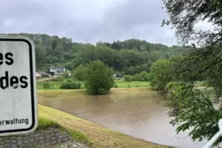 Das Hochwasserrückhaltebecken in Niedersimten.