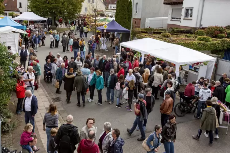 Der Bauernmarkt lockt immer wieder viele Menschen nach Schneckenhausen.