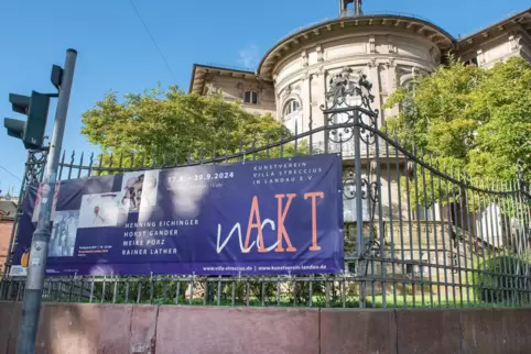 Die Ausstellung „nAcKT“ in der Villa Streccius läuft noch bis Sonntag. 