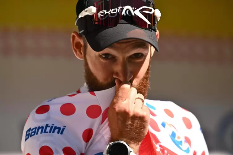 Tour de France 2022: Geschke im Bergtrikot. 