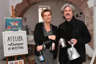 So fing es an: Anja Roth und Herbert Pauser kurz vor der Eröffnung 2017.